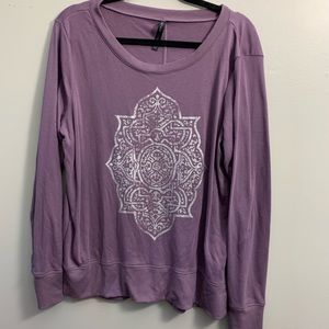 GAIAM Purple Yoga Pullover